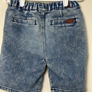 NWT 7 For All Mankind 2 Piece Set Knit Denim/Jean Shorts and Polo Shirt  Boys 3T